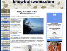 Tablet Screenshot of knowbotswana.com